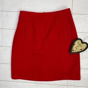 Talbots Red Skirt